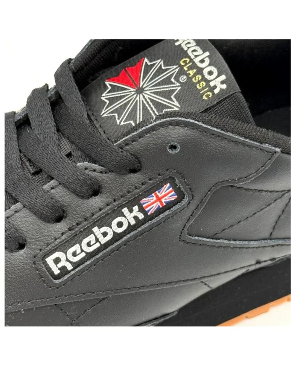 Reebok Classic Leather Black Gum Men's Shoes Sneakers
